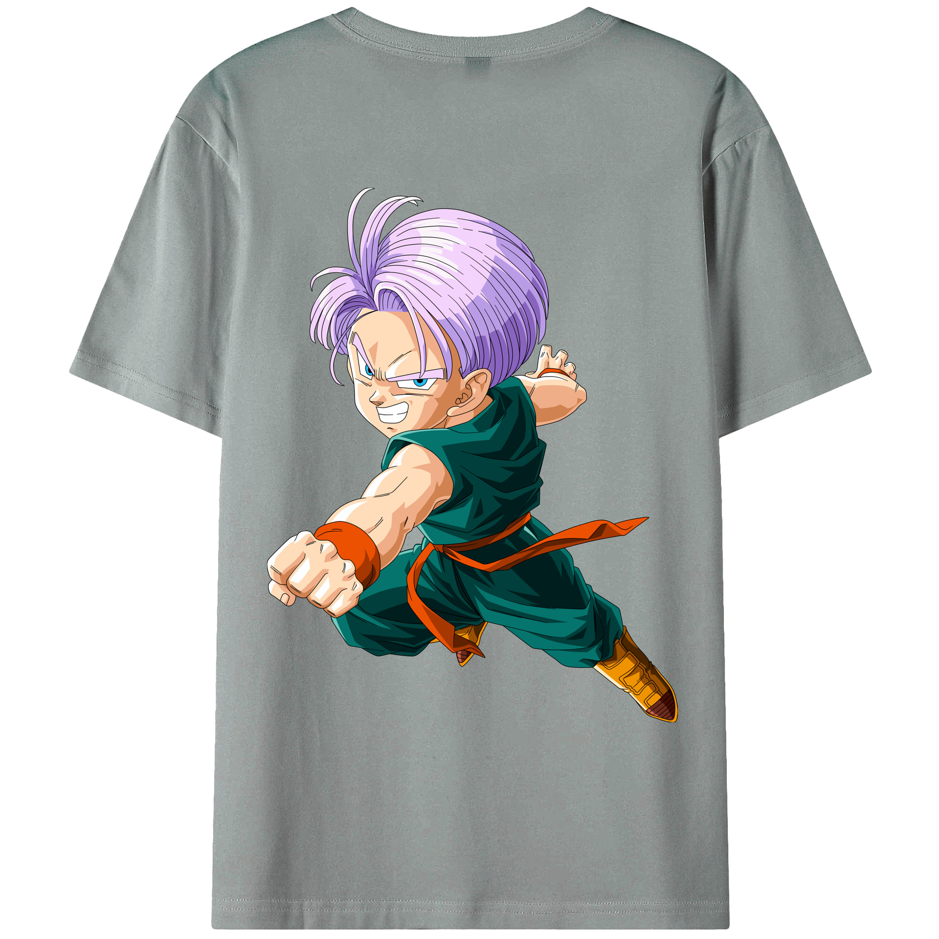 （画像用） ドラゴンボール トランクス（Torankusu）DRAGON BALL Trunks 綿100％ メンズ半袖Tシャツ（バックプリント） 通気性